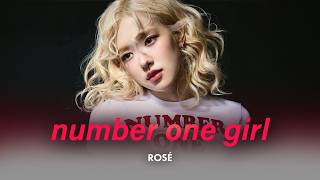 ROSÉ - number one girl | Lyric Video [Eng/Kor Lyrics]