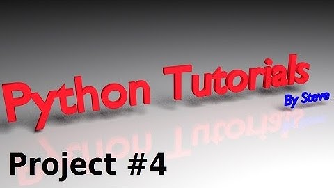 Python Tutorial v3.2.5 Project 4 - Adventure, The Game