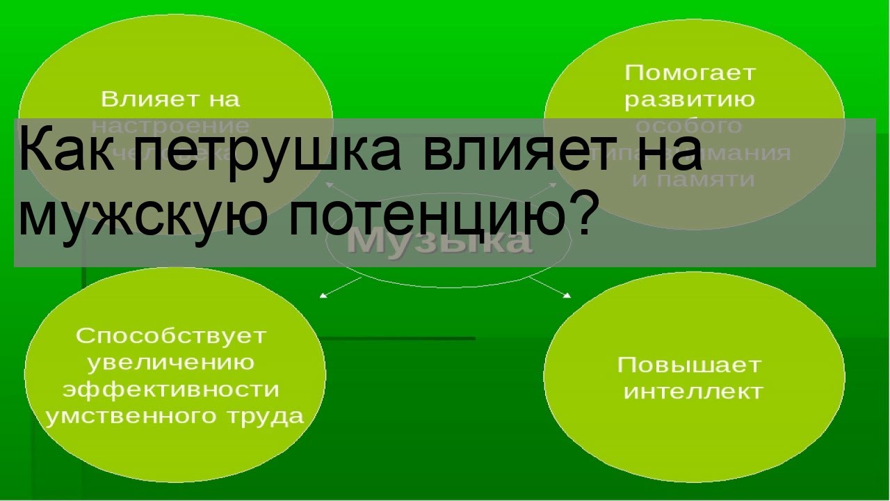 Как петрушка влияет на мужскую потенцию?