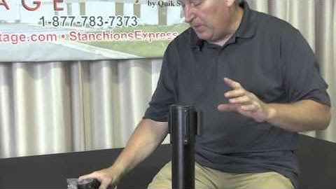 How to change a belted head of a retractable belt stanchion by Stanchions Express by Quik Stage