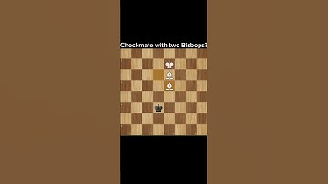 how to Checkmate with two bishops!! #chess
