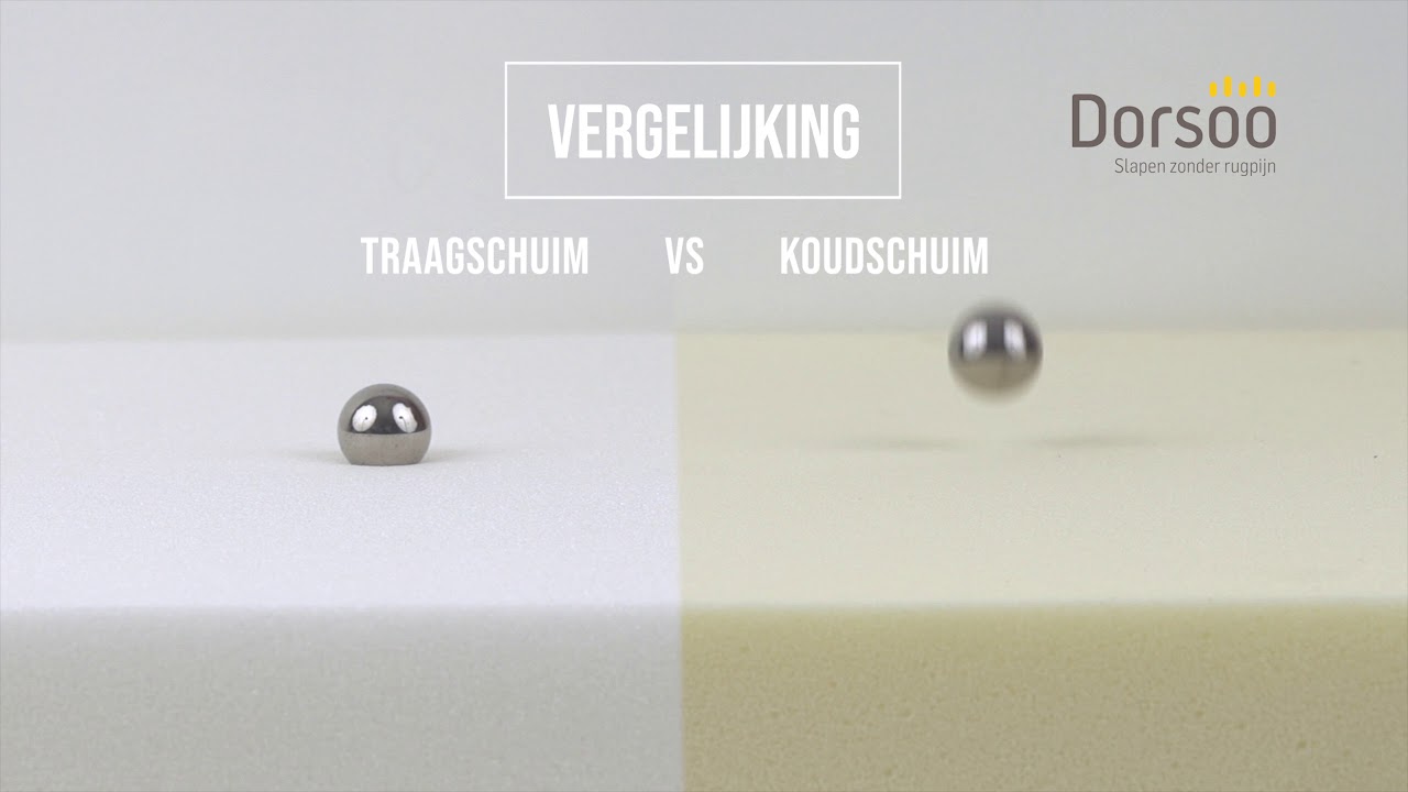 vonk defect Deens Dorsoo vergelijking koudschuim - traagschuim - YouTube