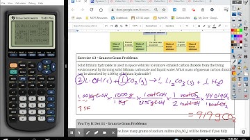 Stoichiometry Part VI (Gram to Gram Conversions and Limiting Reactants)