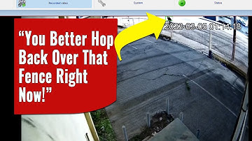 Virtual Security Guard SCARES Off Intruder!? Most Shocking Live Monitoring Footage Ever!