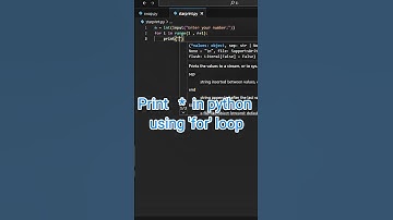 Print Star Pattern in Python | For Loop Example #shorts