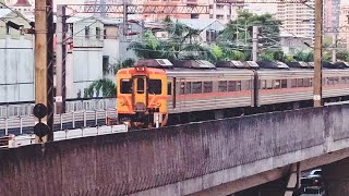 【高架系列】242次DR2900柴聯自強號汐止高架通過(魚尾鈑)[4K]