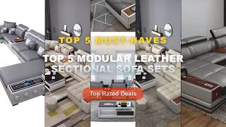 Ultimate Guide to the Best Top 5 Modular Leather Sectional Sofa Sets - Modern Luxury Genuine Leather