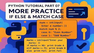 Python Match Case Tutorial  (Python 3.10) | If-Else Examples: Vowel or Consonant & Positive/Negative