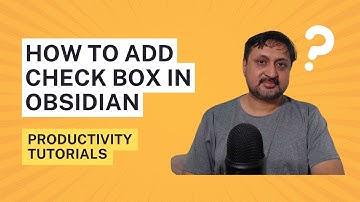 How to add check box in Obsidean