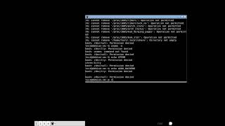 This is what happens if you run sudo rm -rf /