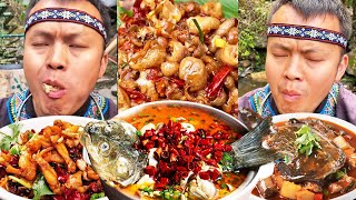 【ASMR MUKBANG】Spicy grilled fish, specialties丨Chinese Food Eating Show丨TikTok Funny Videos