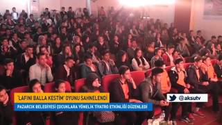 Pazarcikta Lafini Balla Kesti̇m İsi̇mli̇ Ti̇yatro Düzenlendi̇