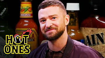 Justin Timberlake Cries a River While Eating Spicy Wings | Hot Ones