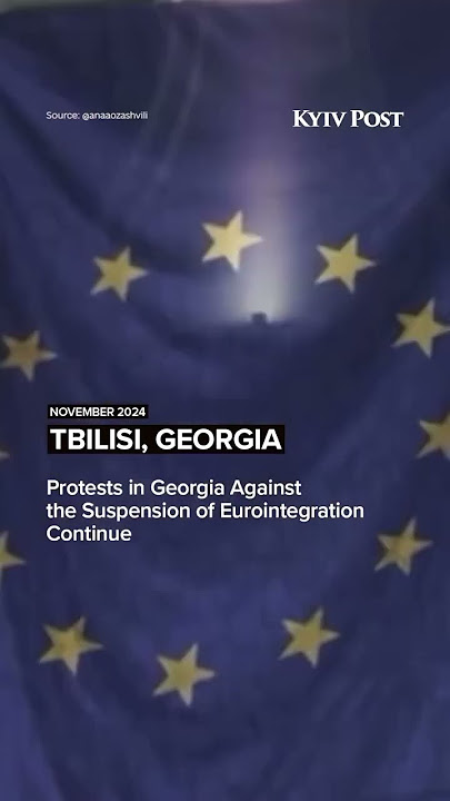 Protests in Georgia Against the Suspension of Eurointegration Continue