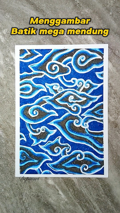 Menggambar batik mega mendung #art #drawing