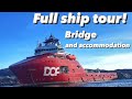 Full Ship Tour! Norwegian Ship! The Bridge and Accommodation!