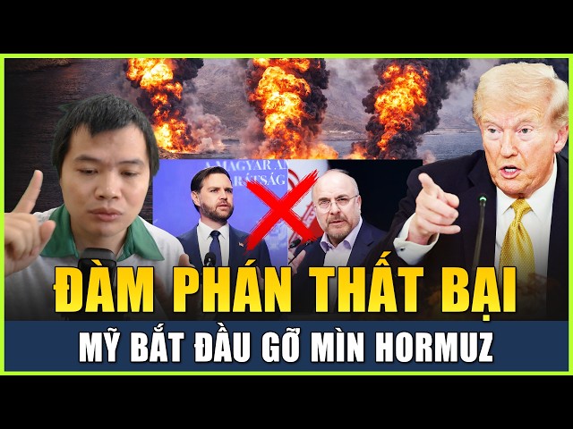 Live 12-4 (Sáng): Đàm Phán Thất Bại, Phó TT Vance Đã Tuyên Bố; Mỹ Bắt Đầu Gỡ Mìn Ở Hormuz