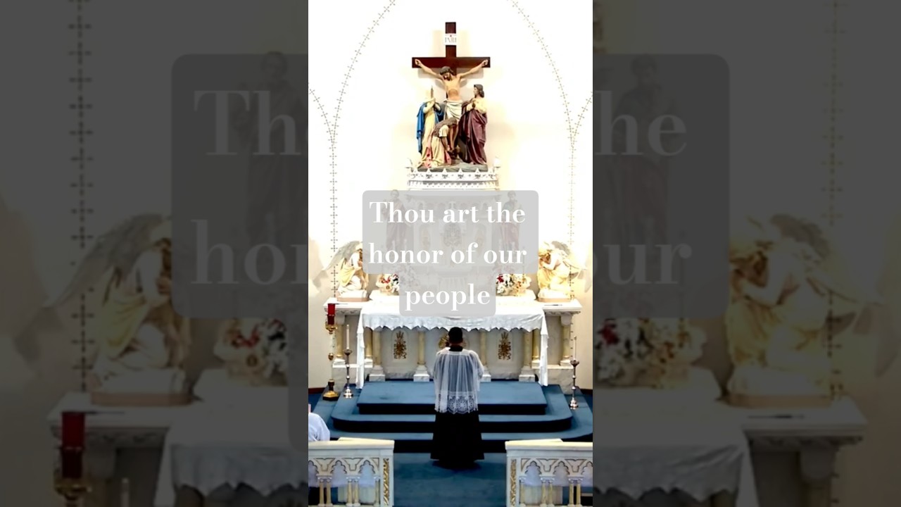 Antiphon from Solemn Vespers of Our Lady of Lourdes