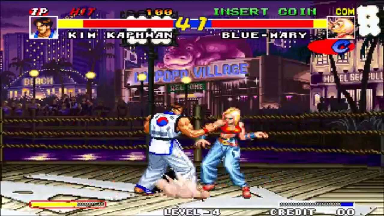 [MAME - rbff1] Real Bout - Fatal Fury - Kim Kaphwan [111105] - YouTube