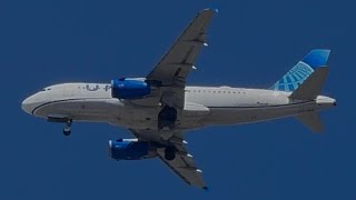 United Airlines Airbus A319-132 (Evo Blue Livery) Landing In Salt Lake City [N873UA]
