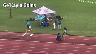 Ge’Kayla Goins - Women’s 17-18 Triple Jump at BODYARMOR State Games Track & Field 6/1/24