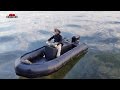 1:6 scale RC Navy SEA:L Zodiac boat with dragon model action figures test run at Yishun Dam