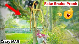 King Cobra Snake Prank🐍 (Part 3) Fake Snake Prank on Public | So Funny Reaction | ComicaL TV