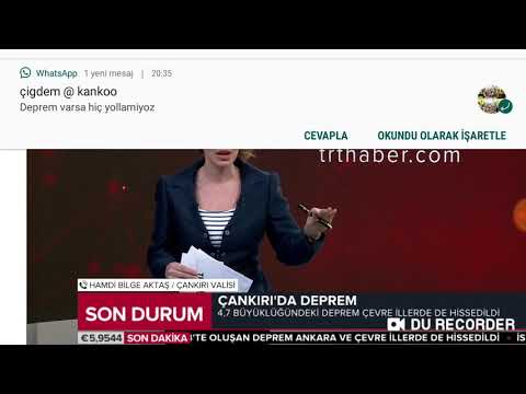 Çankırıda deprem 12.02.2019