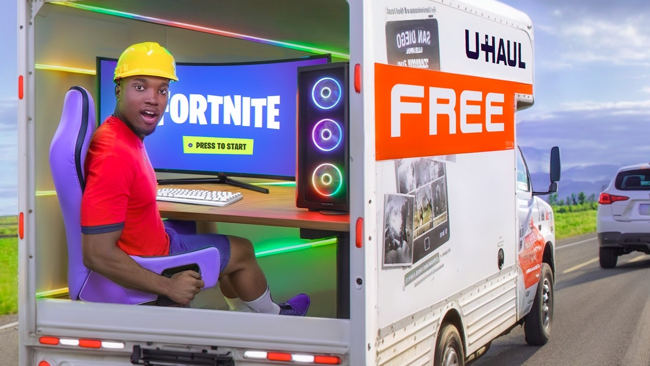 I Built A Secret Gaming Room In A Truck (anker solix)