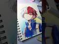 Draw Todoroki Step By Step Shorts 