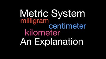 Metric System, An Explanation
