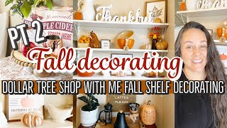 🍁 FALL DECORATE WITH ME 2022 SHOP WITH ME I DOLLAR TREE HAUL @SpringsSoulfulHome HOMEMAKING