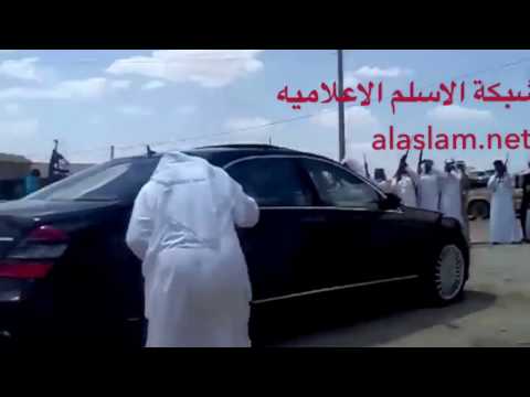 أستقبال الشيخ حميدي الدهام الجربا في قرية منجور زوبع بسوريا