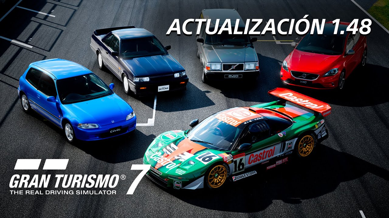 La actualización 1.48 de Gran Turismo 7 incluye 5 coches nuevos, un menú de Cafetería y eventos de Circuitos del mundo