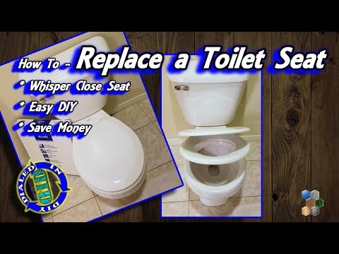 How To Replace A Round Toilet Seat - Easy DIY - Whisper Close Toilet Seat