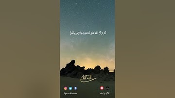 أَلَمۡ تَر أَنَّ ٱللَّهَ خَلَقَ ٱلسَّمَوَٰتِ وَٱلۡأَرۡضَ بٱلۡحَقِّۚ – تلاوة قصيرة للقارئ اسلام صبحي