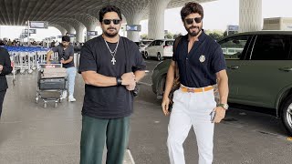 Vidyut Jammwal & Arshad Warsi Spotted At Mumbai Airport
