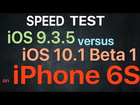 iPhone 6S : iOS 9.3.5 vs iOS 10.1 Beta 1 / Public Beta 1 Speed Test / Performance Test