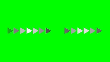 Arrow indicator - Vector Animation (green screen)