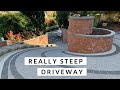Time lapse steep driveway block paving .tidybricks.co.uk