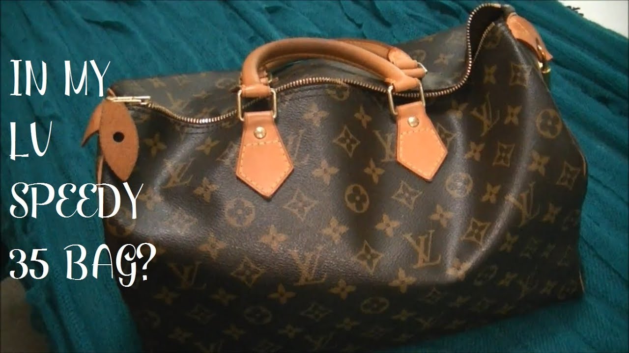 Louis Vuitton Speedy 25  What's In My Bag + 1 Year Review 