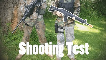 SIG 550 Airsoft Gun Shooting Test