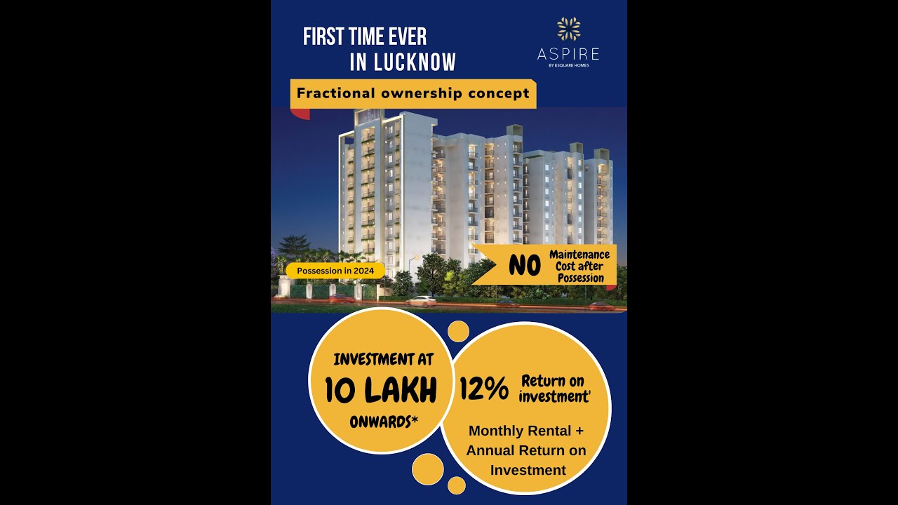 ASPIRE  3BHK FLAT IN LUCKNOW- GOMTI NAGAR EXT. 