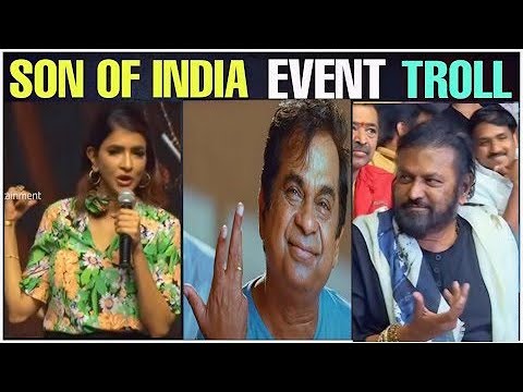 Manchu Lakshmi troll  manchu akka speech troll  son of India