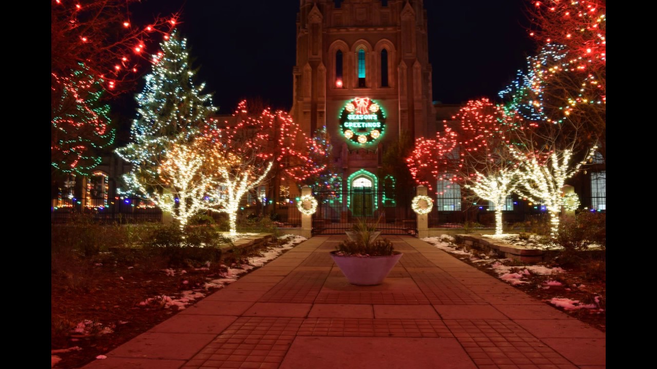 Saginaw Christmas lights 2018 The Water Works Morley Plaza