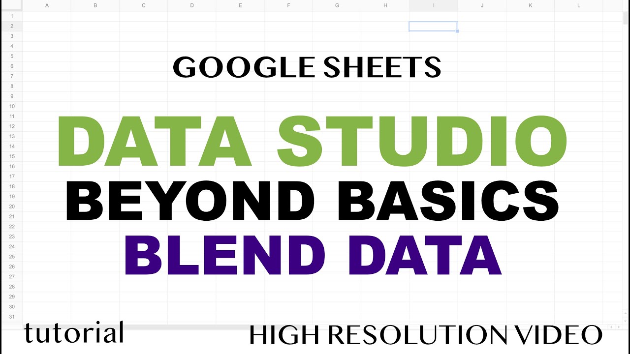 Google Studio - Blend Data, Join Tables Using Relationships - Part 2 - YouTube