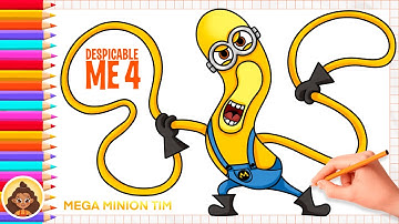 How to Draw Mega Minion Tim | from Despicable Me 4
