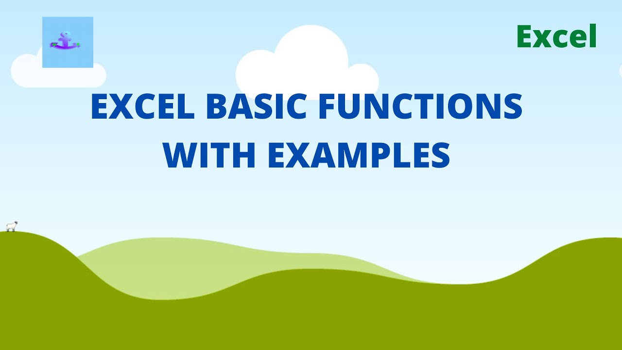 Excel Basic Functions for beginners | Excel tutorial - YouTube