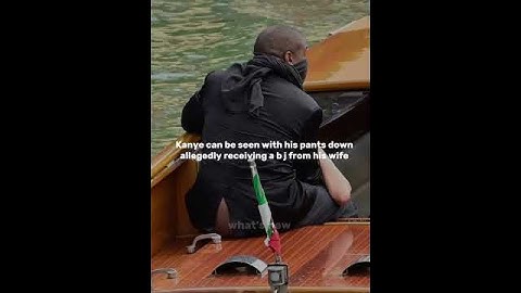 Kanye West and his wife Bianca Censori banned for life from boarding Venice boats #shorts