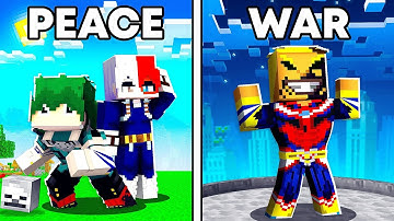 I Made 100 Players Simulate a MY HERO ACADEMIA Civilization in Minecraft...